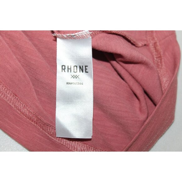 Rhone Shirt Mens XL Red Henley Performance Short Sleeve Athletic Modern Workout - Picture 4 of 6